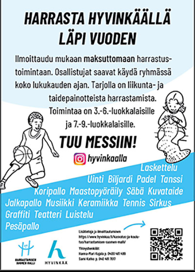 Harrastamisen Suomen malli Hyvinkäällä