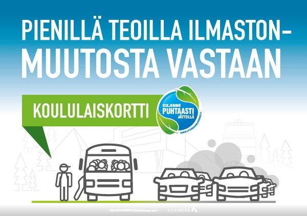 Koululaiskortti - pienillä teoilla ilmastonmuutosta vastaan