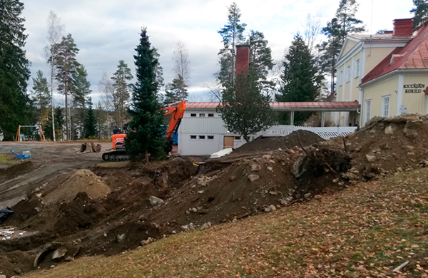Kytäjän koulun vesihuoltosaneeraus.