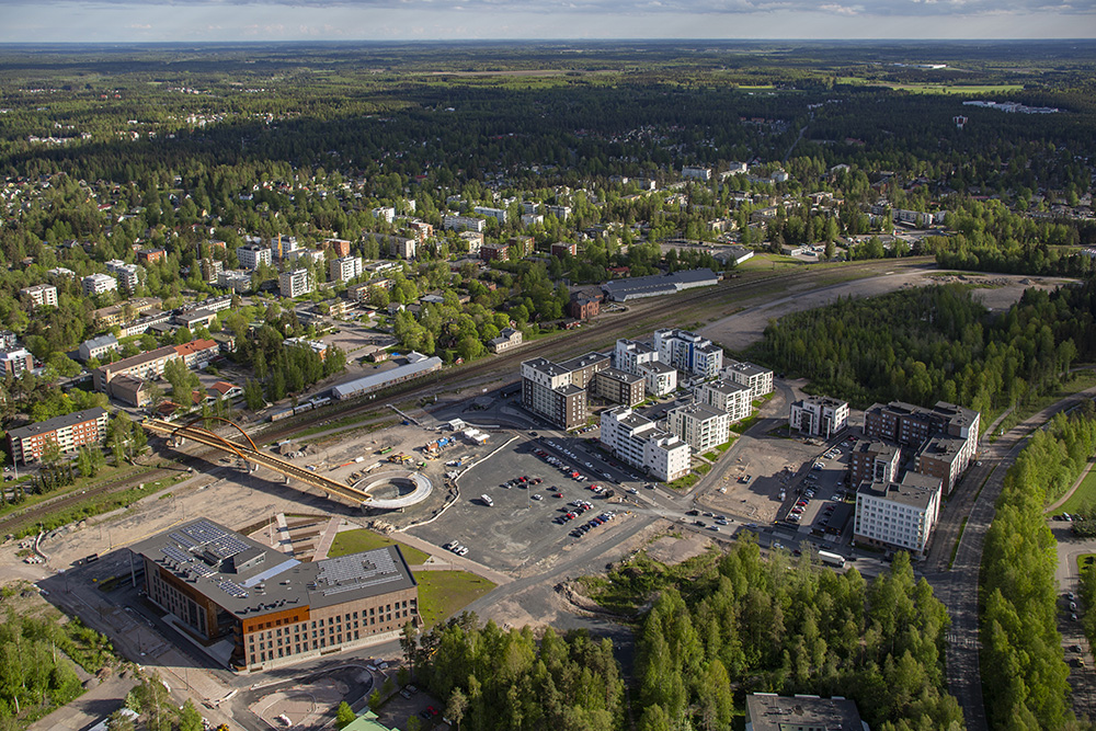 Ilmakuva etelään päin