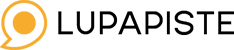 Lupapisteen logo ja sama tekstinä