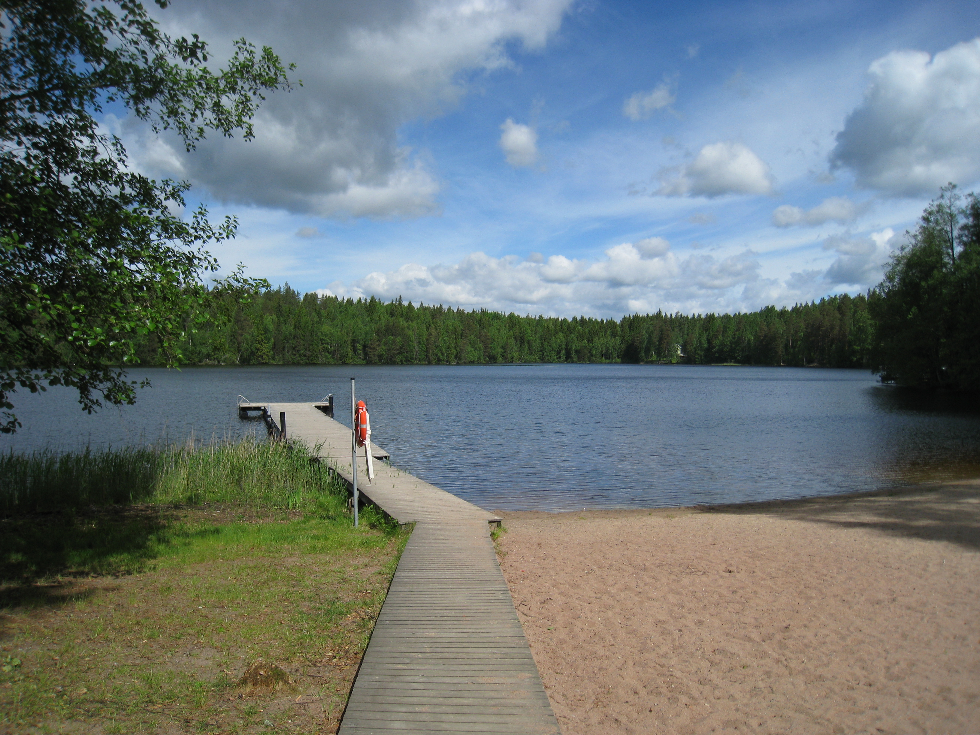 Kuva Usminjärven uimarannalta