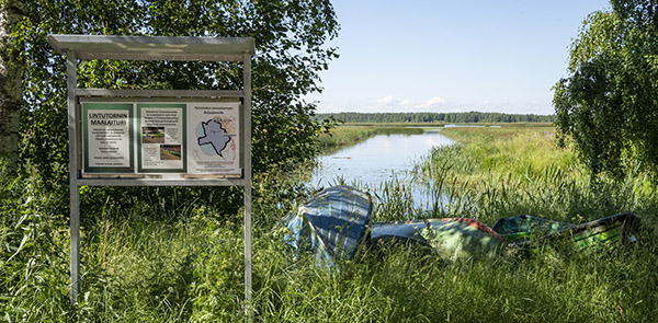 Ridasjärven opaskyltti