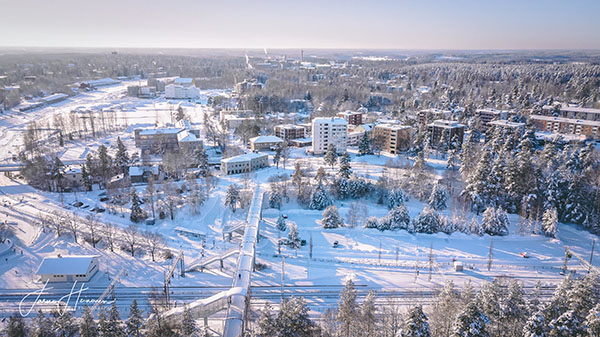 Winter picture of Hyvinkää