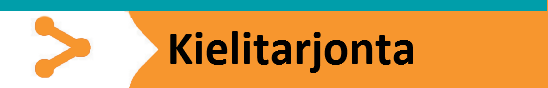 Kuvassa lukee kielitarjonta