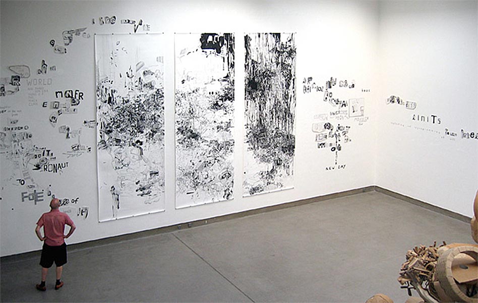 Kuvassa Karen Scheperin installaatio Black Matters