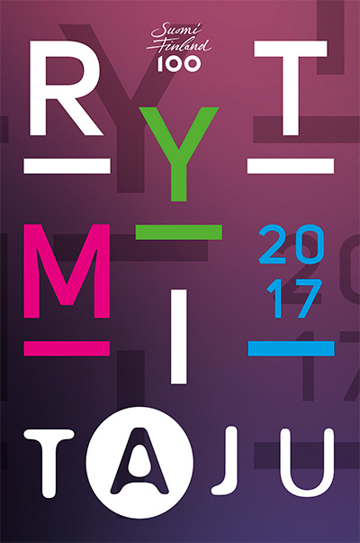 RytmiTaju 2017 -näyttelyn tekstimainos