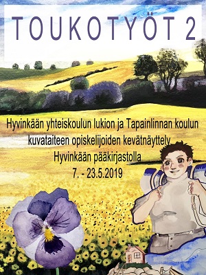 Kuvassa juliste Toukotyöt vuodelta 2019