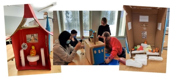 ryhmätyöskentelyä uskonnon pajassa