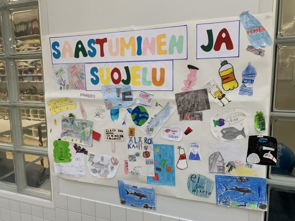 oppilaiden juliste saastumisesta ja suojelusta