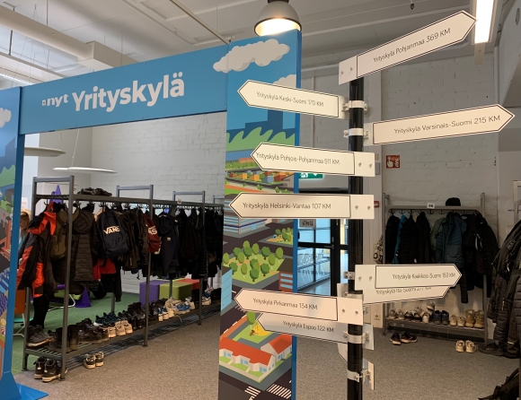 kuva yrityskylän tiloista