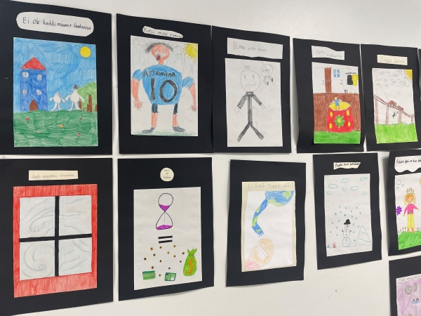 Kuudesluokkalaisten taidetta sanonnoista