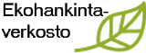 Kuvassa Ekohankintaverkoston logo, joka myös siinä tekstinä