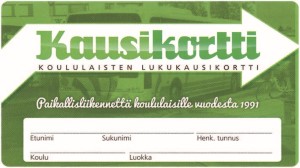 Kuvassa kausikortti
