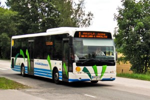 Kuvassa Hyvinkään liikenteen bussi