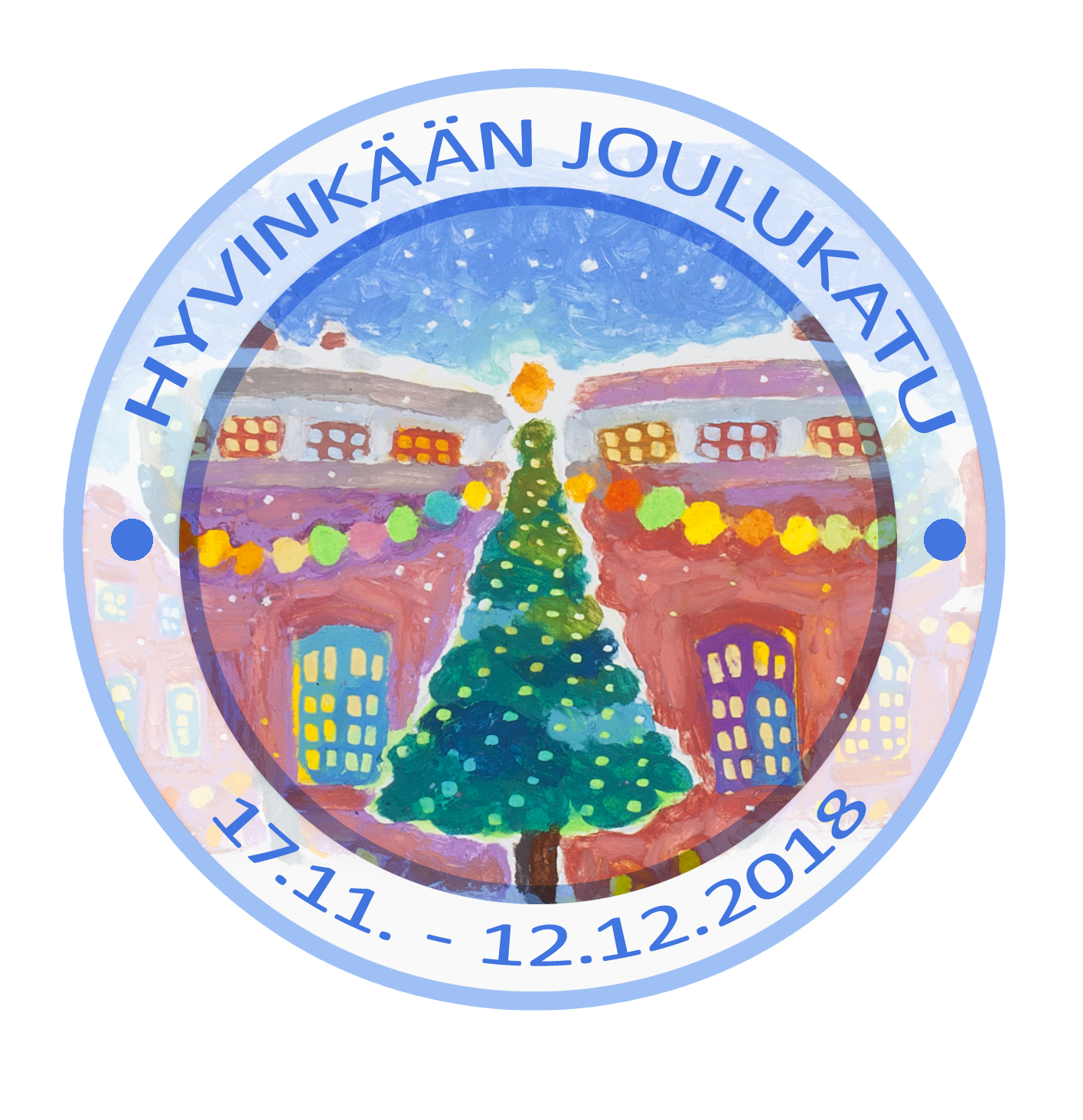Kuvassa on joulukadun tunnus