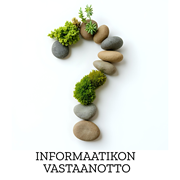 Kuvassa informaatikon vastaanotto kyltti