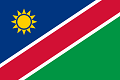 Kuvassa on Namibian lippu