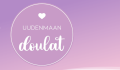 Violettisävyinen Uudenmaan doulien logo.