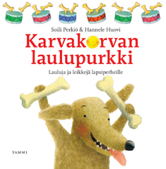 kuvassa on kansikuva cd:stä Karvakorvan laulupurkki