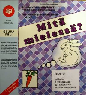 kuvassa on Mitä mielessä-lautapeli
