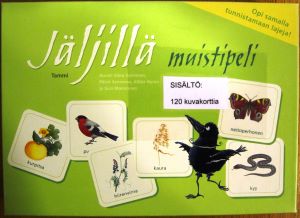 kuvassa on Jäljillä-muistipeli