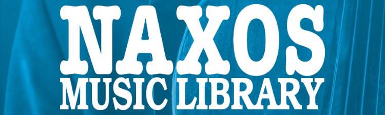 Kuvassa logo Naxos Music Library, joka myös tekstinä