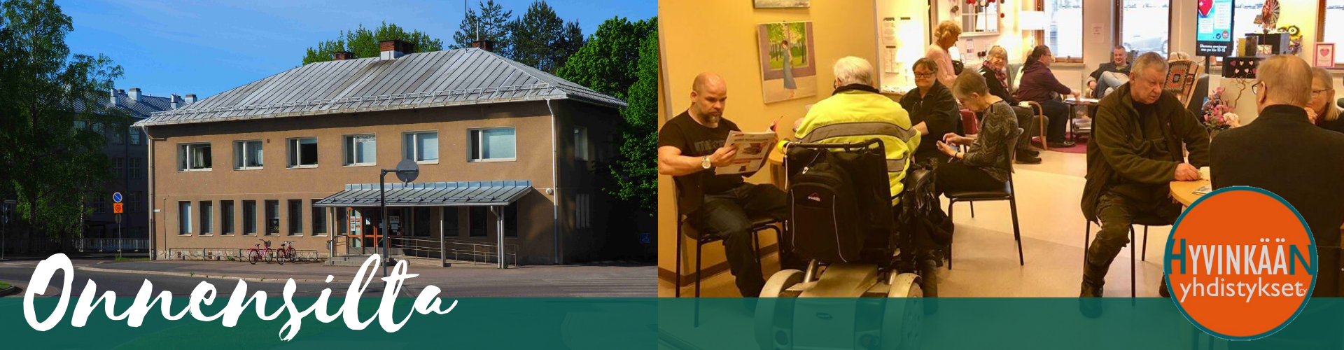 Järjestökeskus Onnensillan kuvitusbanneri