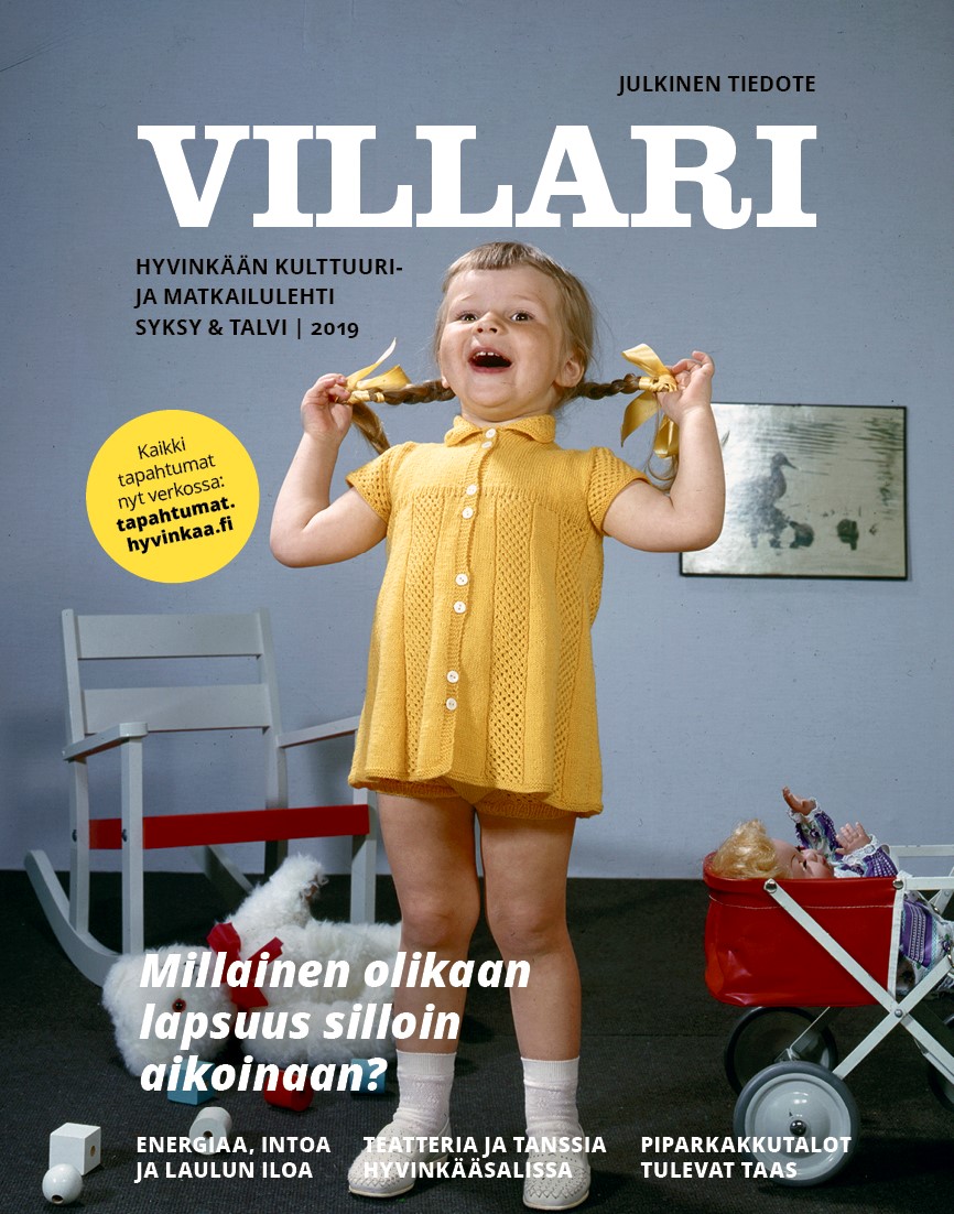 Kuvassa Villari lehden kansikuva. Tekstinä näkyy Villari.