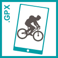 Piirroskuva, GPX-pyöräilijä-ikoni