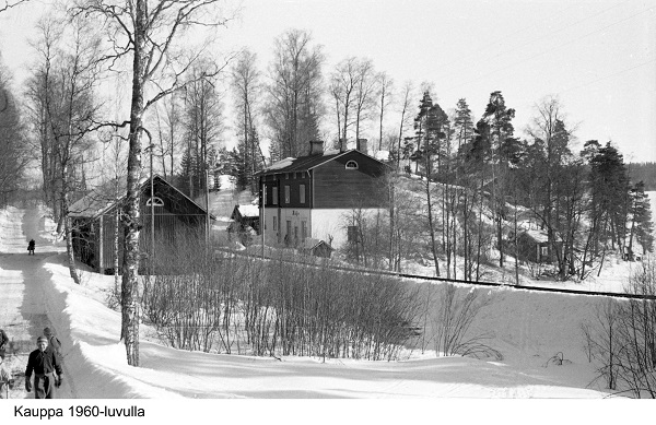 Tässä kuvassa on kauppa 1960-luvulla.