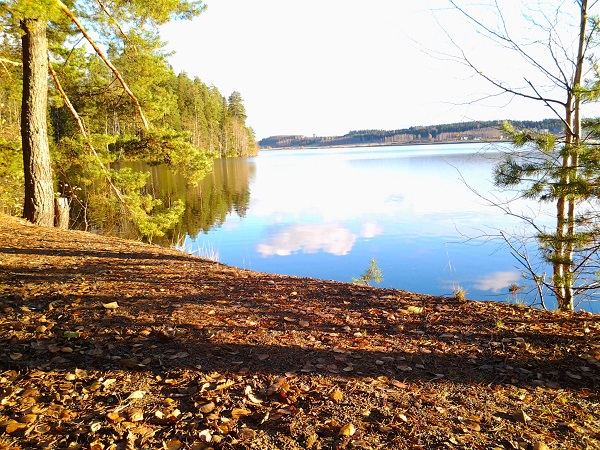 Tässä kuvassa on ratapohjaa Kytäjärvellä.