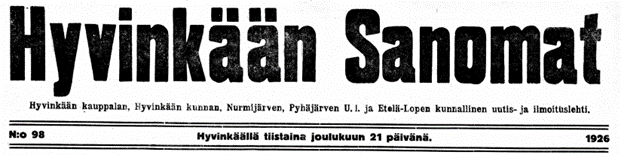 Hyvinkään Sanomat 