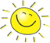 Kuvassa hymyilevä aurinko