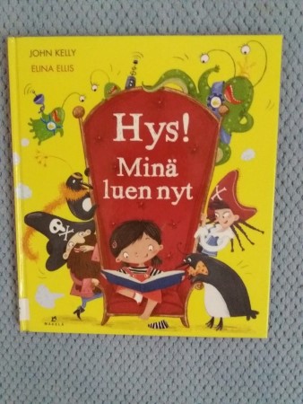 kuva "Hys, minä luen nyt "-kirjan kannesta