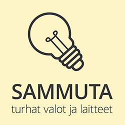 Sammuta turhat valot ja laitteet