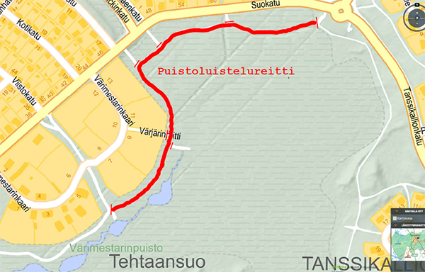 puistoluistelureitti