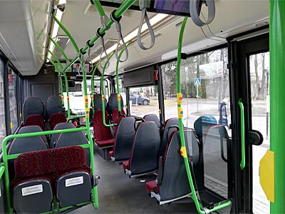 Kuva bussin sisältä