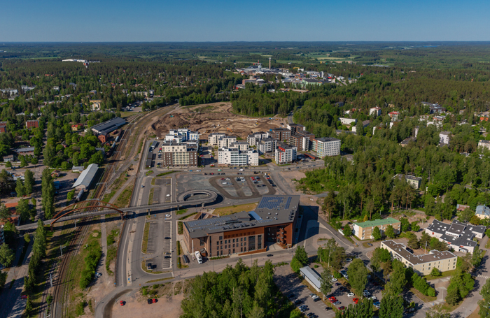 Ilmakuva Hangonsillasta.