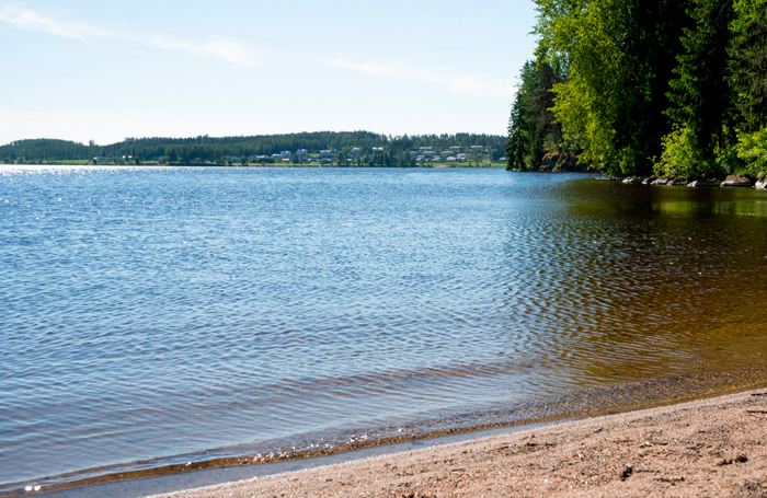 Kytäjärven ranta.